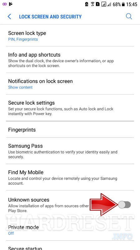 ¿Cómo activar los orígenes desconocidos en Samsung?