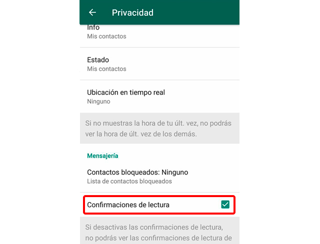 ¿Cómo cambiar el color de las palomitas del WhatsApp?