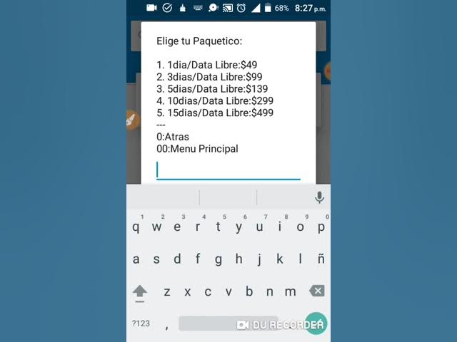 ¿Cómo activar paquete AT&T por mensaje?