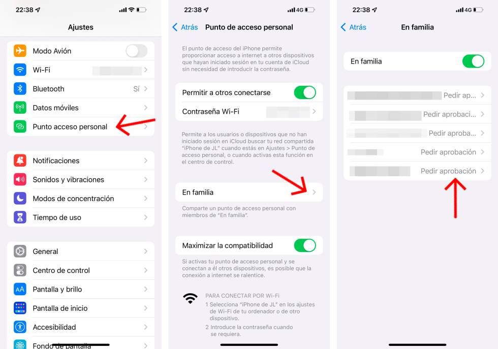 ¿Por qué no puedo compartir mis Datos?