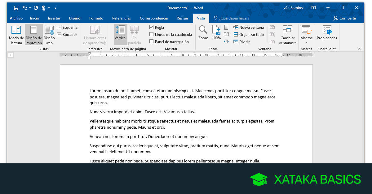 ¿Cómo poner la barra de sangria en Word?