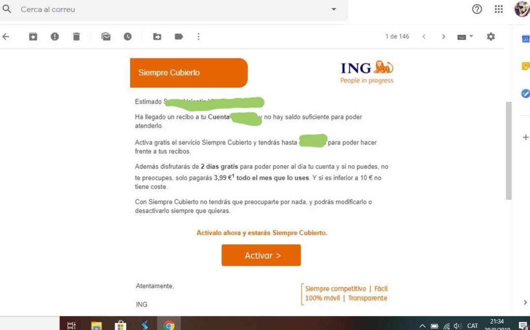¿Qué es el servicio siempre cubierto de ING?