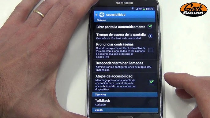 ¿Cómo activar el TalkBack en Android?