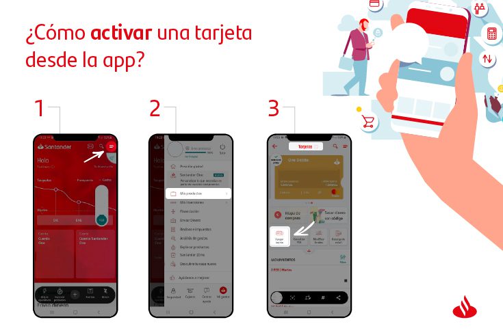 ¿Cómo com activar tarjeta Santander?