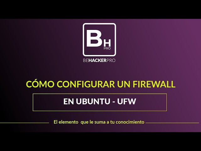 ¿Cómo reiniciar ufw Ubuntu?