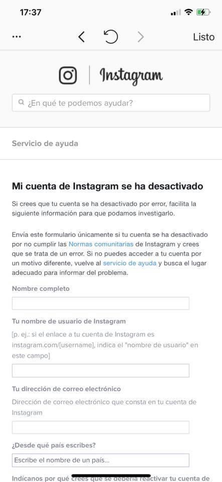 ¿Cuánto tiempo puedo estar con la cuenta de Instagram desactivada?