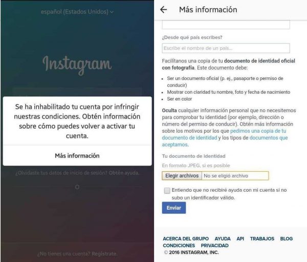 ¿Qué pasa si mi cuenta de Instagram está desactivada?