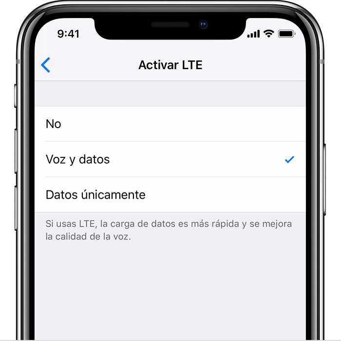 ¿Cómo se activa el VoLTE en iPhone?