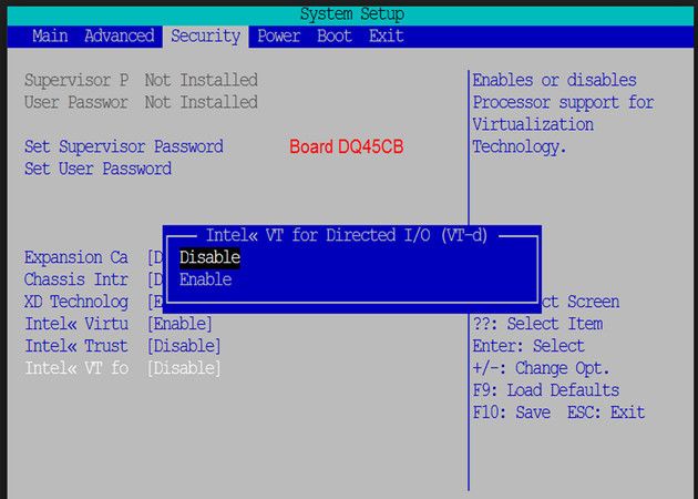 ¿Qué es el VT en la BIOS?